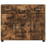 Sideboard FLORIN Smoked Oak 88.5 x 30.5 x 73 cm Engineered Wood 880316