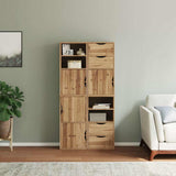 Side Cabinets 4 pcs "ODDA" 40x24x79 cm Solid Wood Pine 3365348