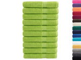 Premium Bath Towels "SOLUND" 10 pcs Apple Green 100x150 cm 600 gsm 137505