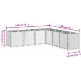Garden Planter Black 160x160x53 cm PP 367868