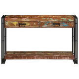 Console Table Multicolour 120 x 33 x 75 cm Solid Reclaim Wood 4102735