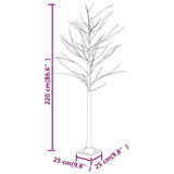 LED White Birch Tree Warm White 128 LEDs 220 cm 345145