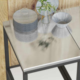 Kitchen Storage HATTEM White 40 x 50 x 92 cm Steel 874969
