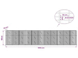 Gabion with 3.5 mm Wire and 5x10 cm Mesh 550x10x150 cm 3462557