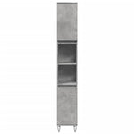 ZNTS Bathroom Cabinet Concrete Grey 30x30x190 cm Engineered Wood 857198