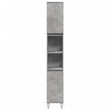 ZNTS Bathroom Cabinet Concrete Grey 30x30x190 cm Engineered Wood 857198