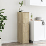 Apothecary Cabinet Sonoma Oak 30x41x118 cm Engineered Wood 855162