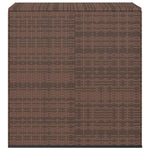 Garden Cushion Box PE Rattan 100x49x103.5 cm Brown 317224