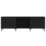TV Cabinet Black 150x30x50 cm Engineered Wood 829101