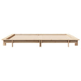 Bed Frame without Mattress 160x200 cm Solid Wood Pine 850653