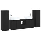 Bathroom Furniture Set 5 pcs Black 33 x 34.5 x 100 cm 3405994