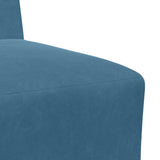 Modular Sofa Unit Armless 3 pcs Blue 55 x 74 x 82 cm Velvet 3399802