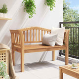 Garden Bench Brown 120 x 53.5 x 85 cm Solid teak wood 42006346