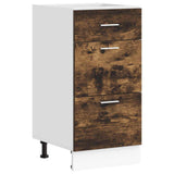 Bottom Cabinet Lyon Smoked Oak 40x46x81.5 cm Engineered Wood 854215
