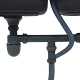 Kitchen Sink Double Basin with Strainer & Trap Stainless Steel 145074