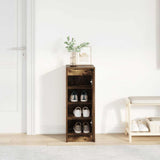 Shoe Cabinet Smoked Oak 29.5x34x76 cm Engineered Wood 861863