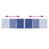 Retractable Side Awning Blue 140x600 cm 48458