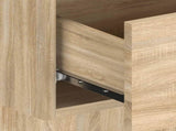 Bed Headboard with Cabinets Sonoma Oak Engineered Wood 3115702
