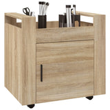 Desk Trolley Sonoma Oak 60x45x60 cm Engineered Wood 816611