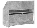 Kids Bookshelf Concrete Grey 60 x 29.5 x 69 cm Engineered Wood 892392