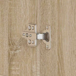 Shoe Cabinet with Door Brown 80 x 39 x 180 cm Engineered wood 3333868