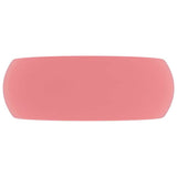 Luxury Wash Basin Round Matt Pink 40x15 cm Ceramic 146999