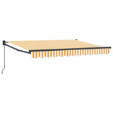 Retractable Awning Yellow and white 3 x 2 m 3419039
