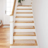 Anti-slip Stair Mats Rectangular 15 pcs Cream 75 x 20 cm PP 4019803