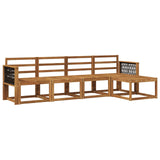 Outdoor Sofa Set 5 pcs Natural Solid Acacia Wood 3385130