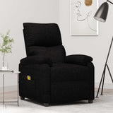 Massage Chair Black Fabric 342461