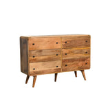 Large Curved Oak-ish Chest IN3612