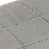 Weighted Blanket Grey 140x200 cm Single 10 kg Fabric 3154782