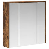 Bathroom Mirror Cabinet Smoked Oak 63.5 x 16 x 62.5 cm 889155