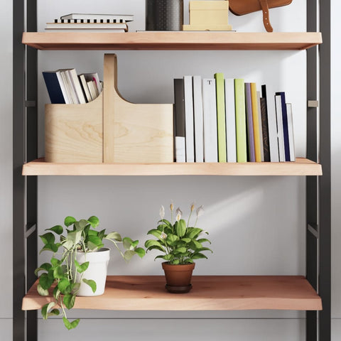 ZNTS Wall Shelf 100x40x cm Untreated Solid Wood Oak 363564