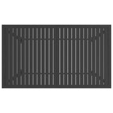 Garden Table Anthracite 140x80x72 cm Steel 312169