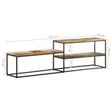 TV Cabinet 180x30x50 cm Solid Reclaimed Wood 321621