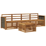 Outdoor Sofa Set 5 pcs Natural Solid Acacia Wood 3383985