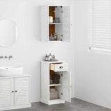 Bathroom Cabinet with Drawer VIGO 2 pcs White and Antique White 3328538