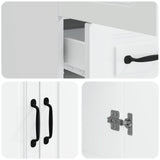 Sideboard with Drawer White 66 x 34.5 x 92 cm Engineered Wood 895815