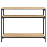 Console Table Sonoma Oak 100x29x75 cm Engineered Wood 834036