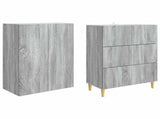 Cabinet Set 2 pcs 66 x 34.5 x 90 cm Engineered Wood 3416562