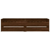 Bed Frame Brown oak Engineered wood, Plywood Single Bed Frame 3207356