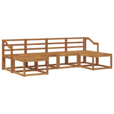 Outdoor Sofa Set 6 pcs Natural Engineered Wood 3366792