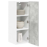Hanging Cabinet 2 pcs Concrete Grey and White 30 x 31 x 80 cm 884249