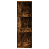 Corner Cabinet Smoked Oak 33x33x100 cm Engineered Wood 825828