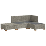 4 pcs Rattan Lounge Set with Cushions GENDT Natural Rattan 3429845