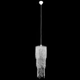 Chandelier Transparent Plastic 70 cm high, 26 cm wide 241118