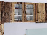 Wall Glass Cabinet LUCCA Old Wood 40 x 31 x 80 cm 885001
