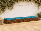 4-Piece Seat Cushions SOEST 4 pcs 100% Polyester Light Blue 944976