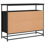 Sideboard Black 100x35x80 cm Engineered Wood 835539